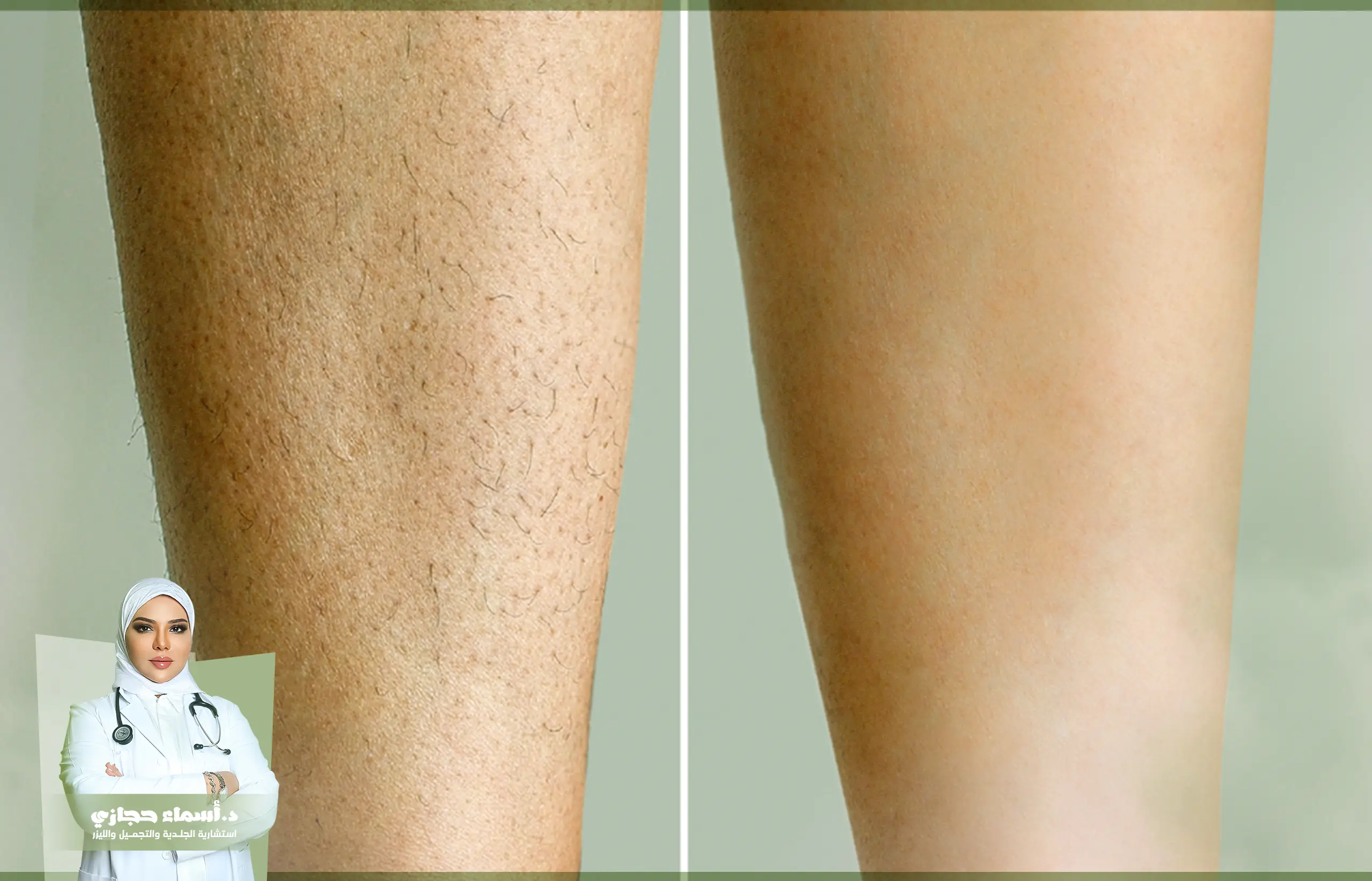 ازالة الشعر بالليزر قبل وبعد | الموقع الالكتروني للدكتورة اسماء حجازي اذا طلع الشعر بعد الليزر كيف اشيله