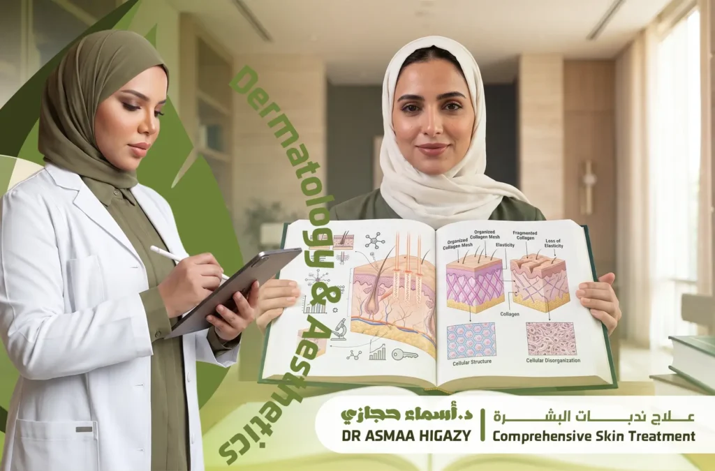 علاج ندبات البشرة مع دكتورة أسماء حجازي استشارية الجلدية والتجميل والليزر